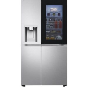 LG InstaView GSXE90BSAD 628L Smart Inverter American-Style Fridge Freezer - Brushed Steel